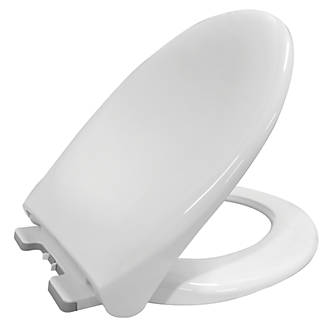 Image of Soft-Close Toilet Seat Polypropylene White 