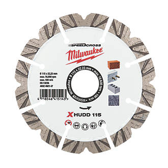 Image of Milwaukee Premium Speedcross XHUDD Masonry Diamond Blade 115mm x 22.23mm 