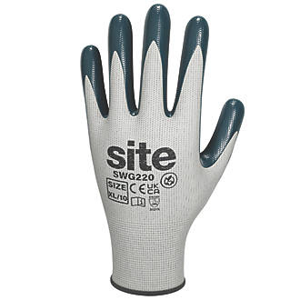 Image of Site SWG220 Gloves White/Blue Medium 