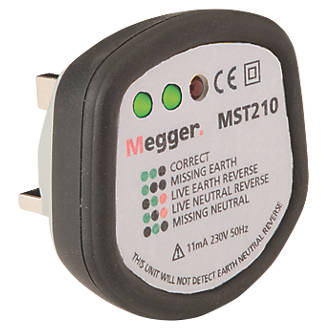 Image of Megger MST210 13A Socket Tester 230V AC 