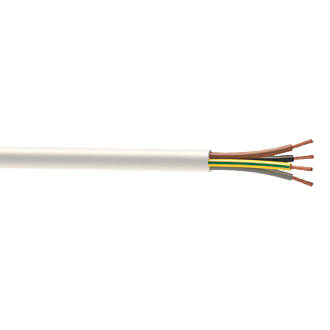 Image of Time 3094Y White 4-Core 0.75mmÂ² Flexible Cable 50m Drum 