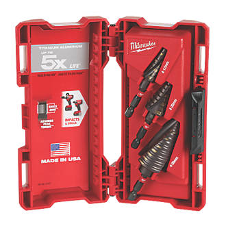 Image of Milwaukee Step Drill Set 4-30mm 3 Pieces 