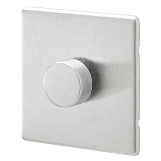 Image of MK Aspect 1-Gang 2-Way Dimmer Switch Brushed Stainless Steel 