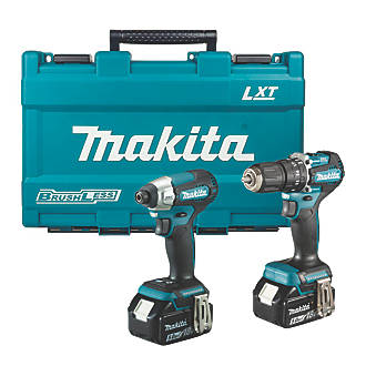 Image of Makita DLX2414T01 18V 2 x 5.0Ah Li-Ion LXT Brushless Cordless Twin Pack 