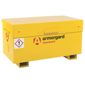 Image of Armorgard ChemBank Chemical Storage Vault Yellow 1275mm x 665mm x 660mm 