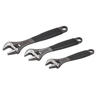 Image of Bahco Adjust 3-90 Adjustable Wrench Set 3 Pieces 
