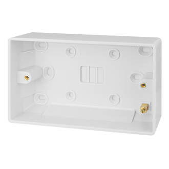 Image of Schneider Electric Ultimate Slimline 2-Gang Surface Pattress Surface Pattress Box 27mm 