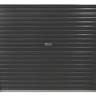 Image of Gliderol 14' 3" x 7' Non-Insulated Steel Roller Garage Door Black 