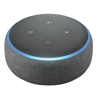 Image of Amazon Echo Dot 3rd Gen Voice Assistant Charcoal Fabric 