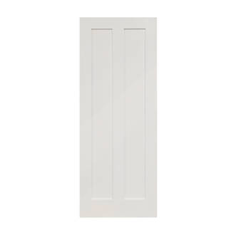 Image of Primed White Wooden 2-Panel Shaker Internal Door 1981mm x 686mm 