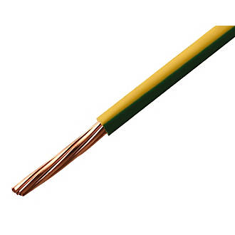 Image of Time 6491B Green/Yellow 1-Core 10mmÂ² Conduit Cable 25m Drum 