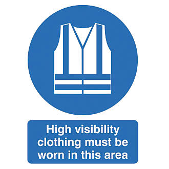 Image of "Hi-Visibility Clothing Must Be Worn In This Area" Sign 420mm x 297mm 