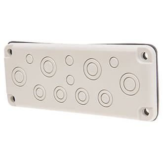 Image of Schneider Electric 12-Entrance Cable Gland Plate 215mm x 85mm 