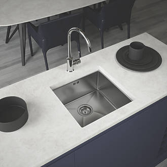 Image of ETAL Elite 1 Bowl Stainless Steel Kitchen Sink 440mm x 440mm 