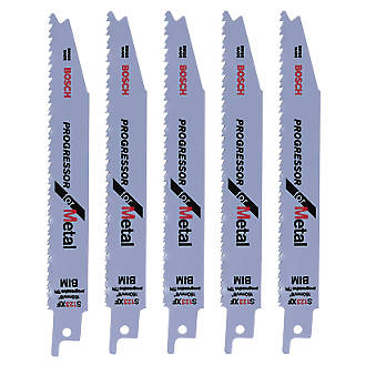 Image of Bosch S123XF Metal Reciprocating Saw Blades 150mm 5 Pack 