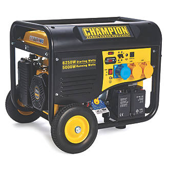 Image of Champion CPG6500E2 5500W Frame Type Petrol Generator 120 / 240V 