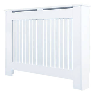 Image of Contemporary Kensington Radiator Cover Small White 1020mm x 180mm x 800mm 