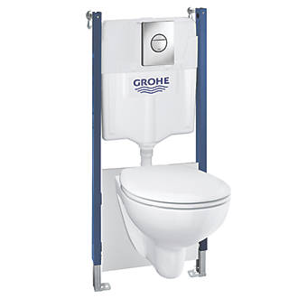 Image of Grohe Solido Bau Compact 5in1 WC & Frame Bundle 1135mm 