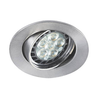 Image of Sylvania SylSpot Adjustable LED Downlight Brushed Aluminium 5.5W 345lm 