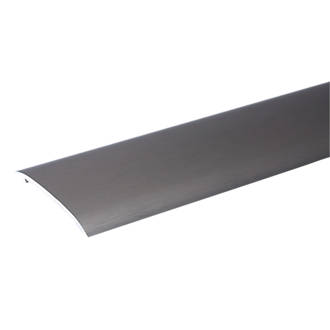 Image of Gripperrods Coverstrip Self Adhesive Door Strip Brushed Steel Nickel 0.9m x 38.5mm 