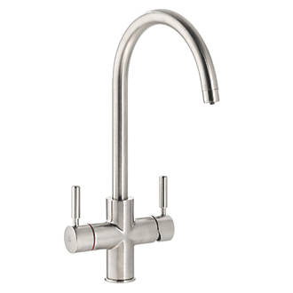 Image of 3 in 1 Steaming Hot Water Tap Brushed Nickel 