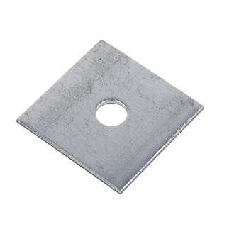 Image of Sabrefix M10 Square Plate Washers Galvanised 50mm x 50mm 50 Pack 