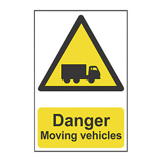Image of 'Danger Moving Vehicles' Sign 420mm x 297mm 