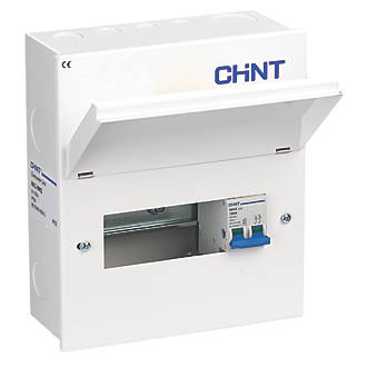 Image of Chint NX3-8MS 8-Module 6-Way Part-Populated Main Switch Consumer Unit 