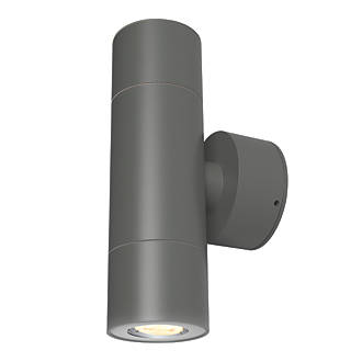 Image of 4lite WiZ Connected Outdoor LED Smart Up & Down Wall Light Graphite 4.9W 345lm 