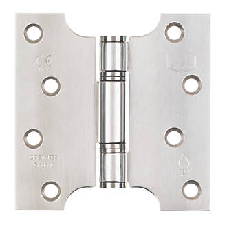 Image of Smith & Locke Polished Stainless Steel Grade 13 Fire Rated Parliament Hinges 102mm x 102mm 2 Pack 