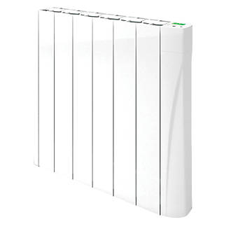 Image of TCP Wall-Mounted Smart Wi-Fi Digital Oil-Filled Electric Radiator White 750W 