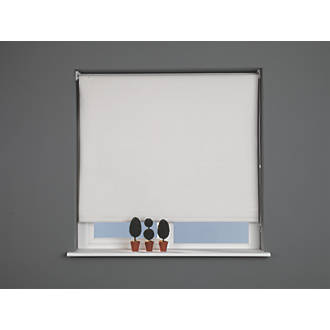 Image of Polyester Roller Blackout Blind Cream 1200mm x 1700mm Drop 