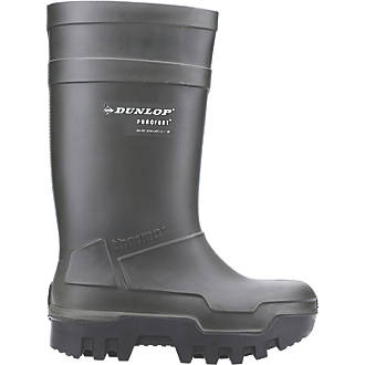 Image of Dunlop Purofort Thermo+ Safety Wellies Green Size 10 
