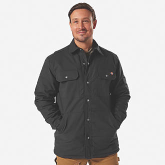 Image of Dickies Flex Duck Shirt Jacket Black Small 36-38" Chest 