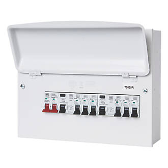 Image of MK Sentry 12-Module 6-Way Populated High Integrity Dual RCD Consumer Unit 