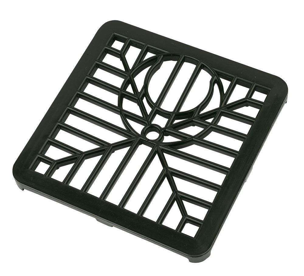 FloPlast Gulley Grid 150mm Black | Guttering Accessories | Screwfix.com