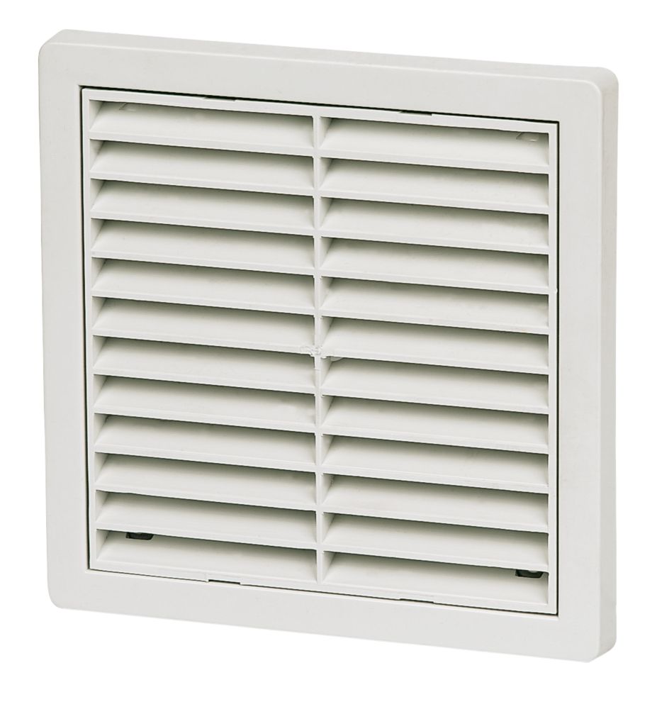 Manrose Fixed Louvre Vent White 125 x 125mm | Air Vents | Screwfix.com