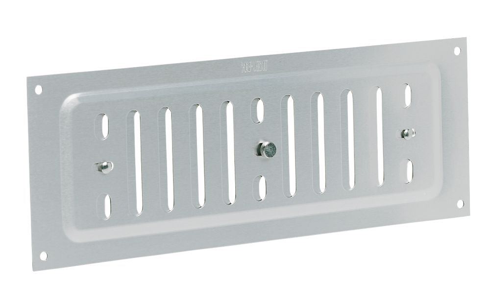 Map Vent Adjustable Vent Silver 229 x 76mm | Air Vents | Screwfix.com