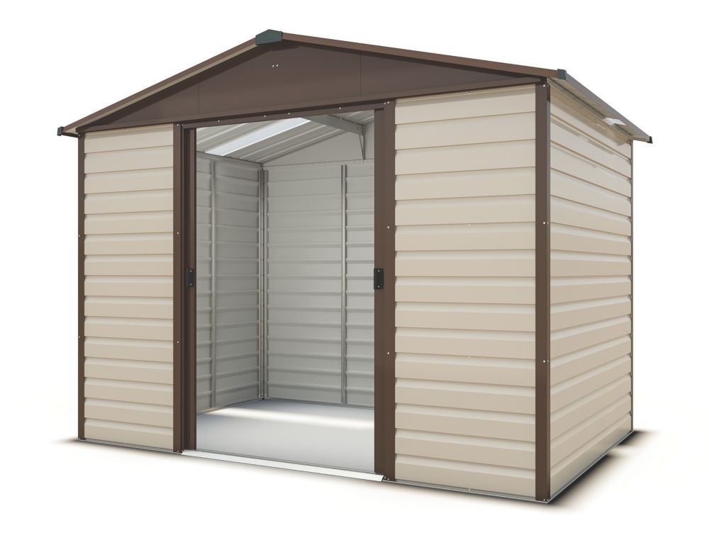 Yardmaster Shiplap Sliding Door Apex Shed 10 x 6' | Metal ...