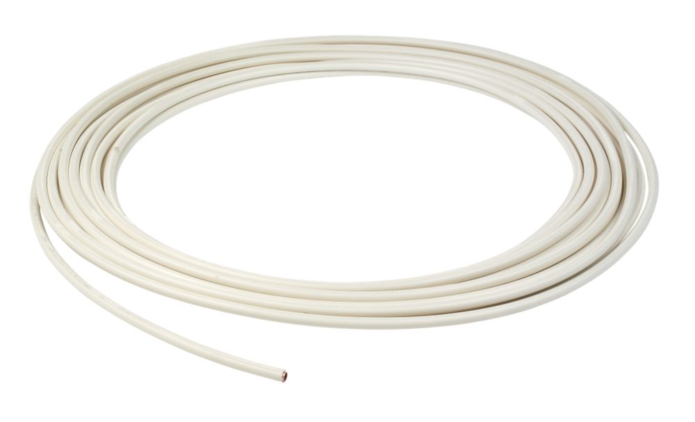 Wednesbury PVC Coated Copper Pipe White 10mm x 25m | Copper Pipe ...