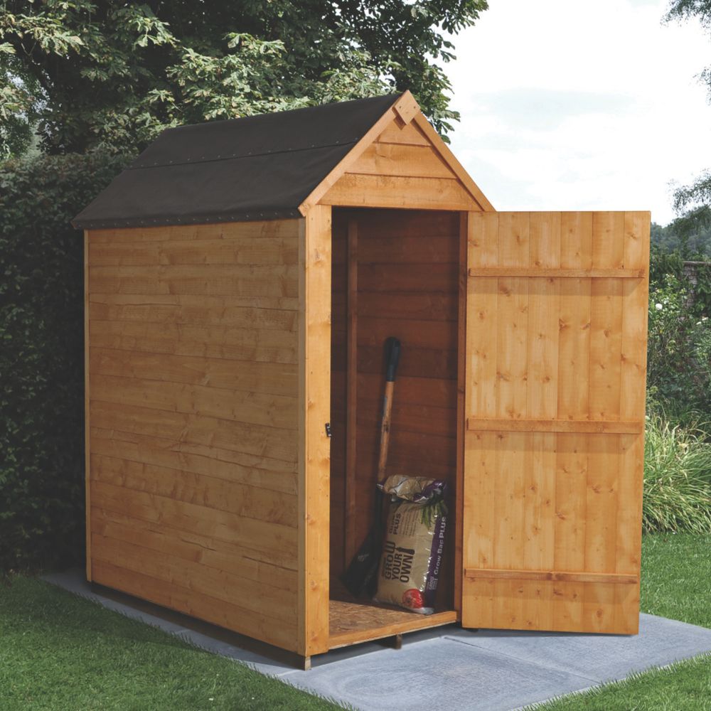 Forest 3' x 5' (Nominal) Apex Overlap Timber Shed Wooden 
