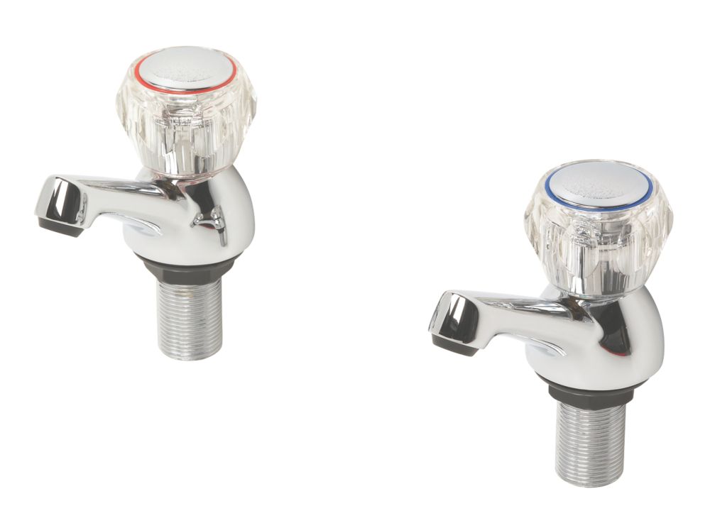 Swirl Contract Bath Taps Pair | Bath Taps | Screwfix.com