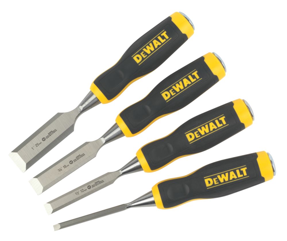 DeWalt Wood Chisel Set 4 Pieces Wood Chisels Screwfix.com