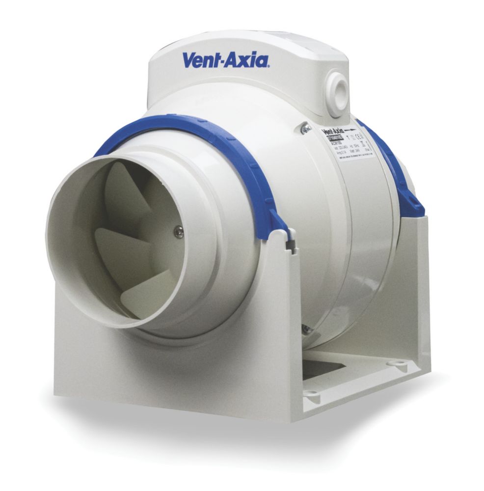 Vent-Axia ACM100T 21W In-Line Bathroom Extractor Fan | Bathroom ...