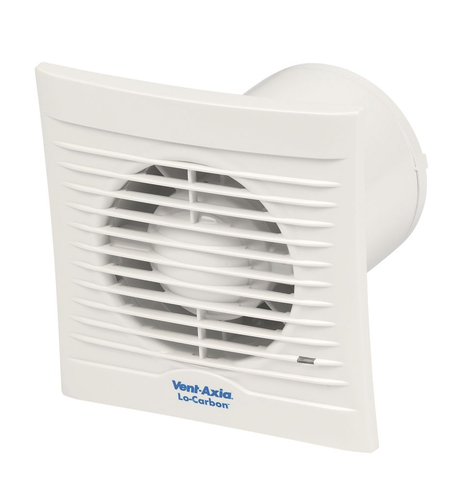 extractor 2 fans in bathroom Axial 6W Bathroom Axia 100T LoCarbon Vent Silhouette