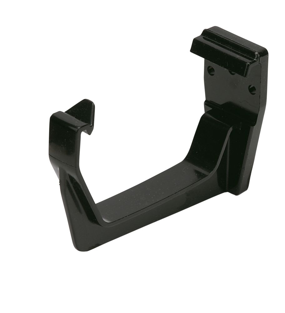 FloPlast Square Line Fascia Bracket 114mm Black 10 Pack | Square Line ...