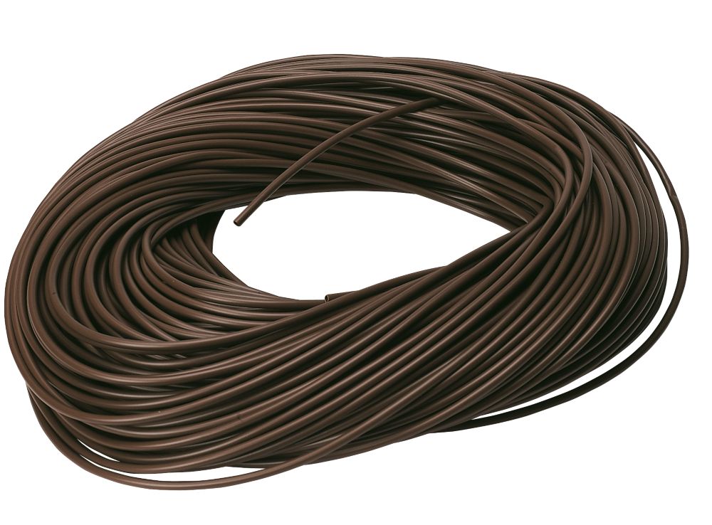 PVC Sleeving 3mm x 100m Brown | PVC Tubing & Sleeving | Screwfix.com