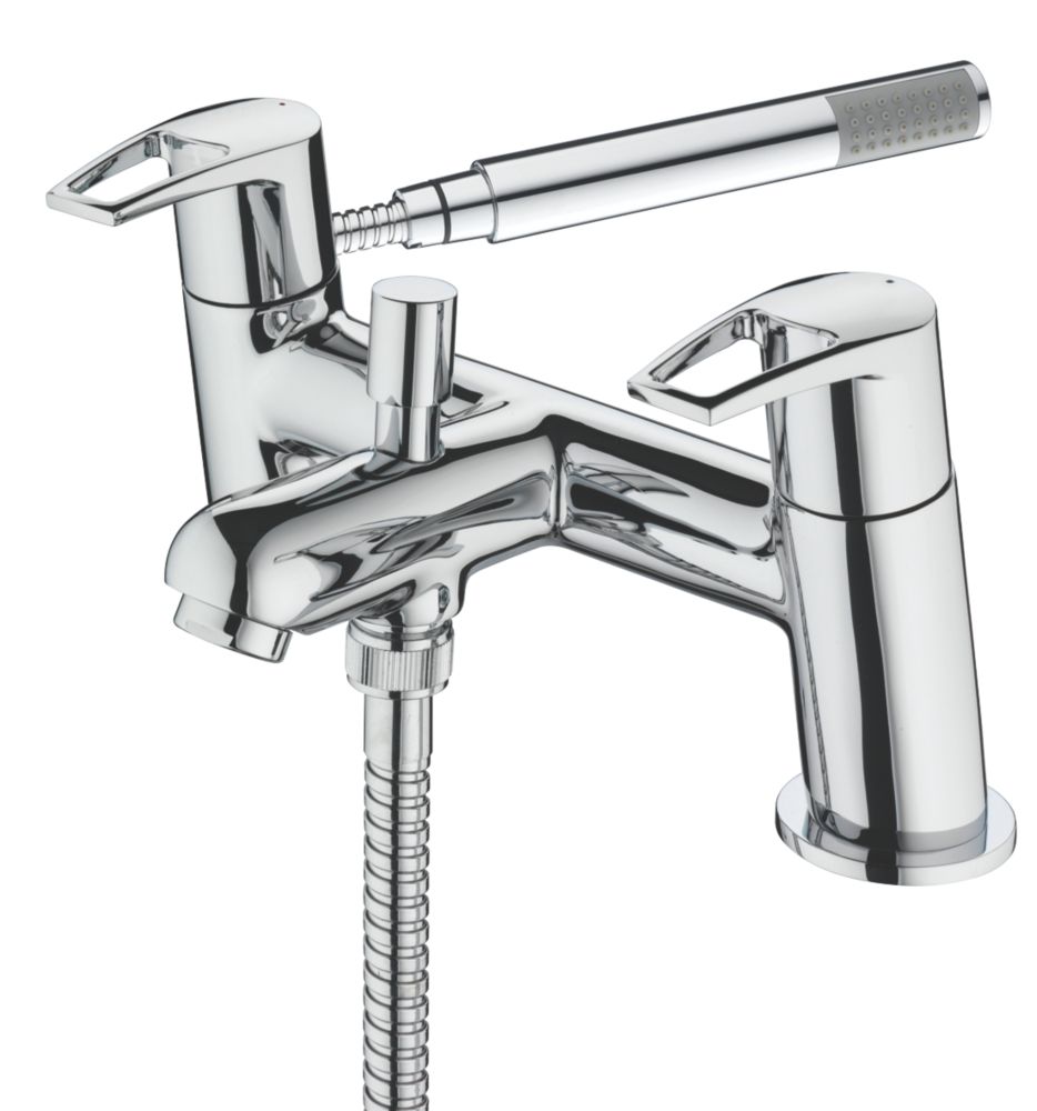 Bristan Smile Surface-Mounted Bath / Shower Mixer Bathroom Tap | Bath ...