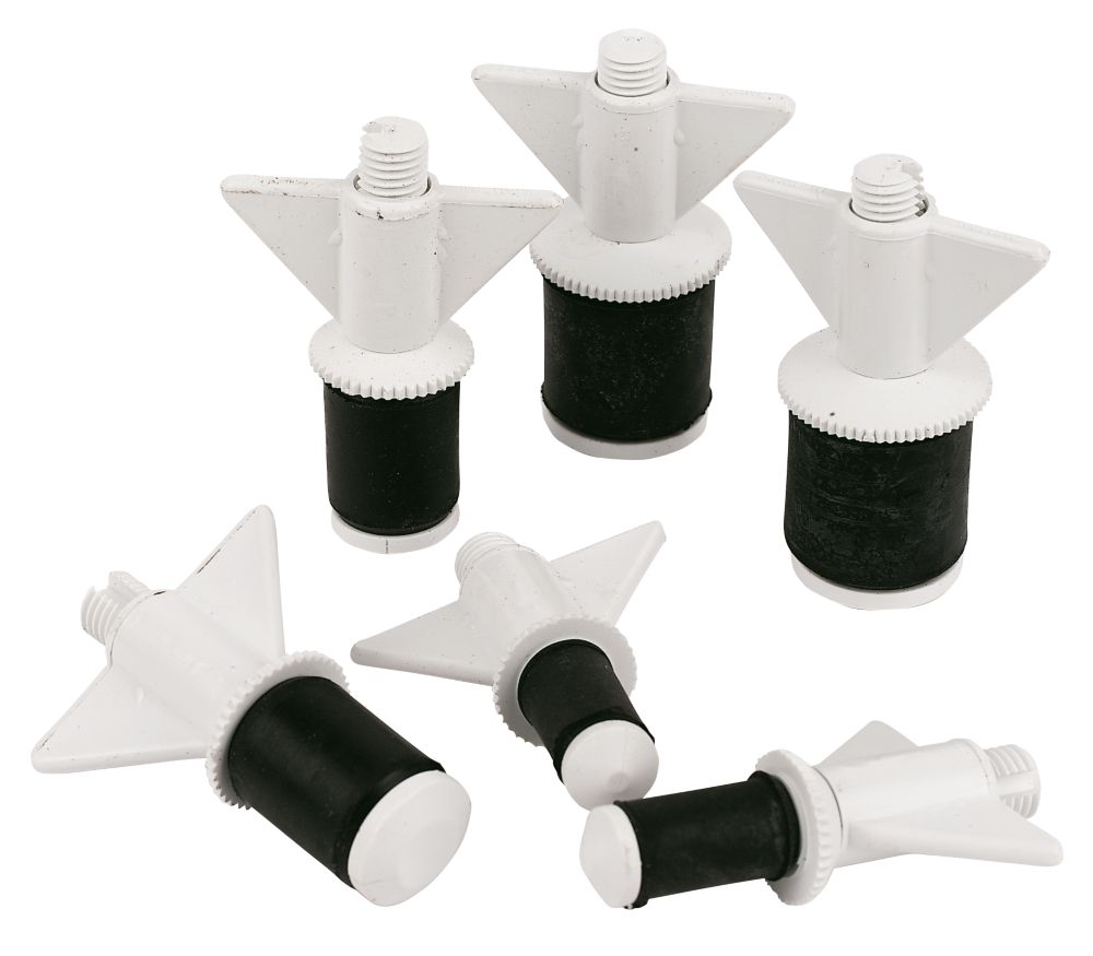 6 Nylon Drain Plugs | Plumbing Testing Equipment | Screwfix.com