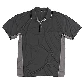 Site Moisture Wicking Polo Shirt Black Medium 40-41